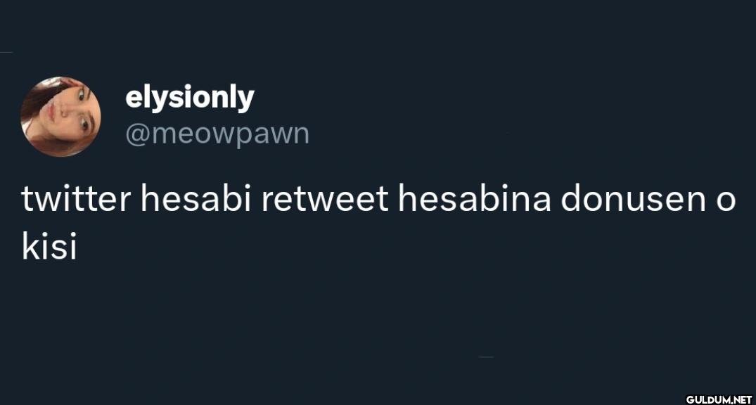 twitter hesabi retweet...