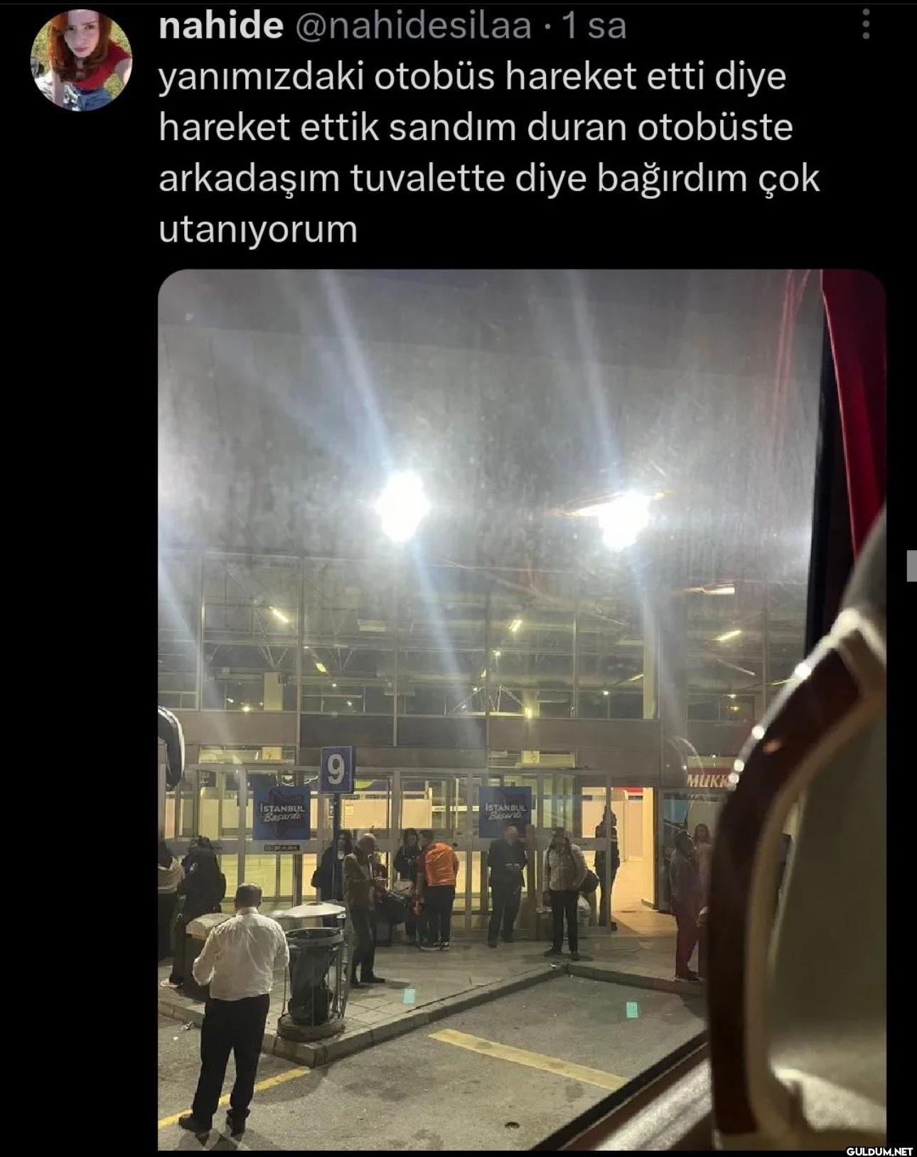 . 1 sa yanımızdaki otobüs...