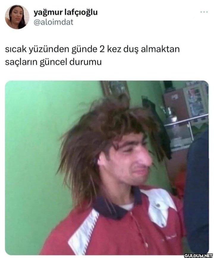 Sıcak yüzünden günde 2 kez...