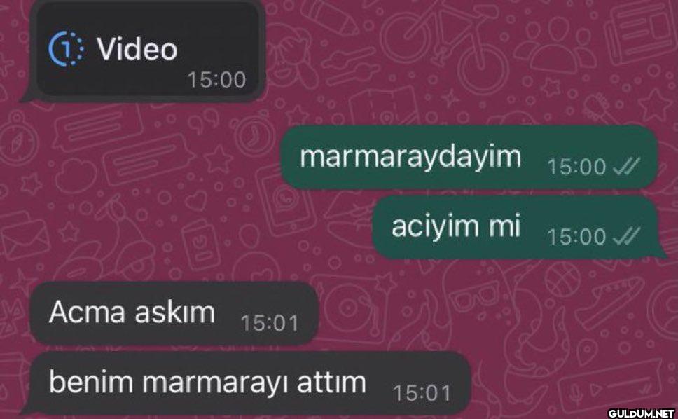 Video 15:00 Acma askim...