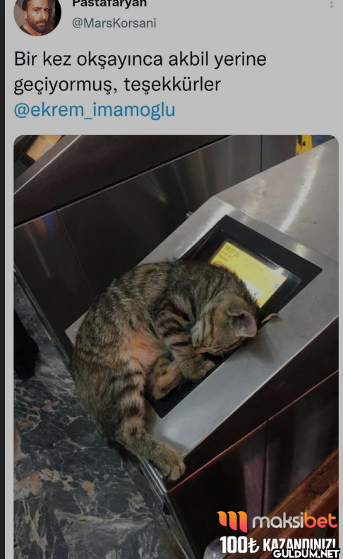 Bir kez okşayınca akbil...
