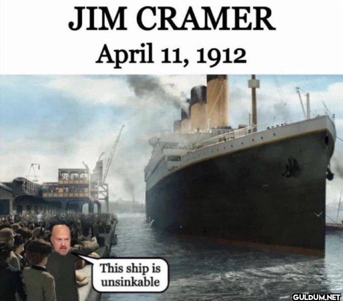 Cramer at it again.    JIM...