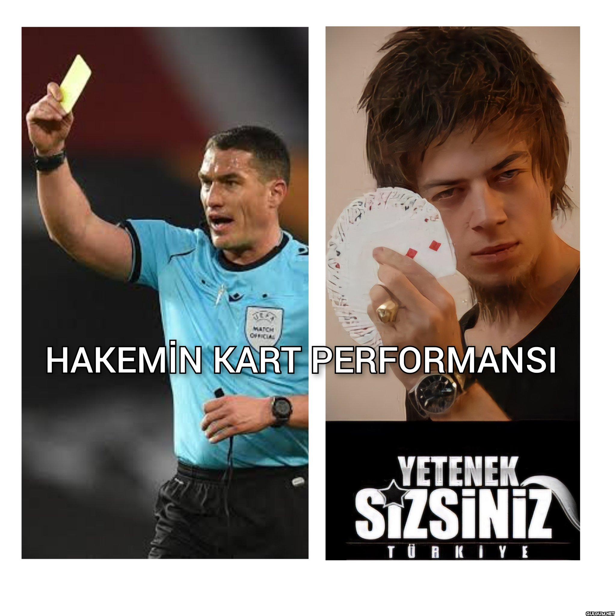 Hakem şu seviyedeydi...