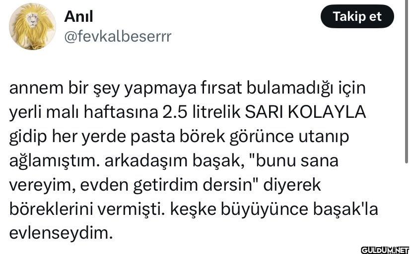 Takip et annem bir şey...