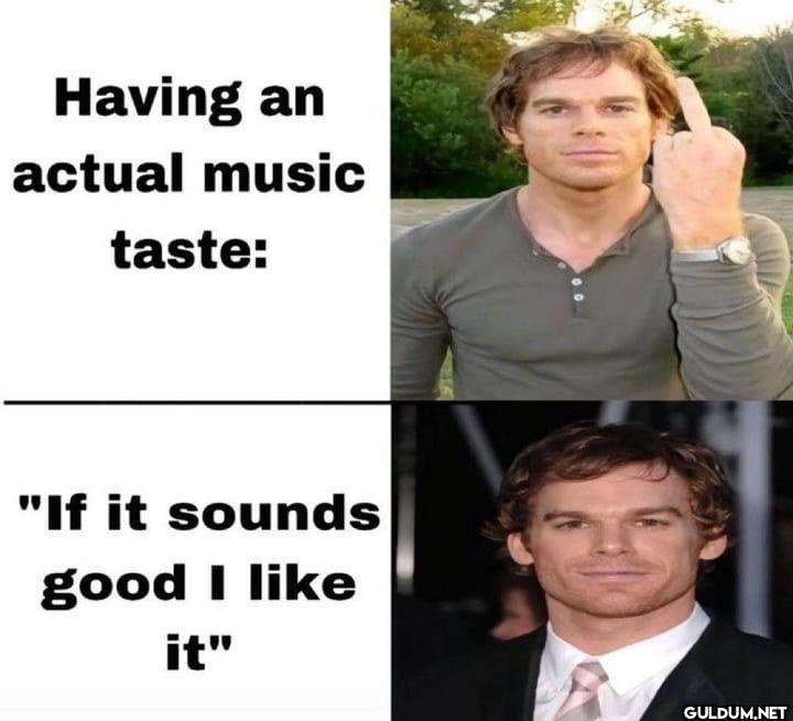 Having an actual music...