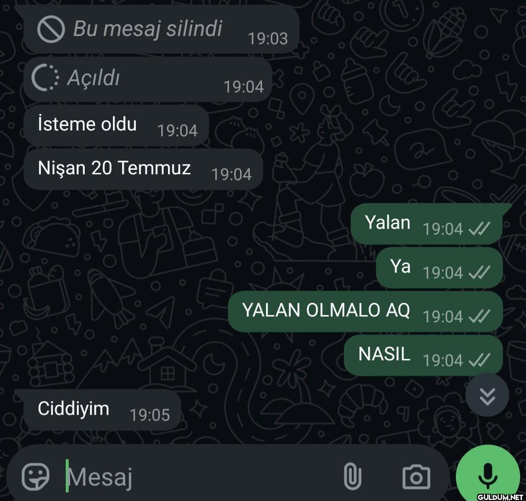 sizin hiç manitanız siz...