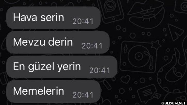 Hava serin 20:41 Mevzu...