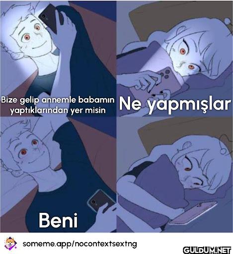 Bize gelip annemle babamın...