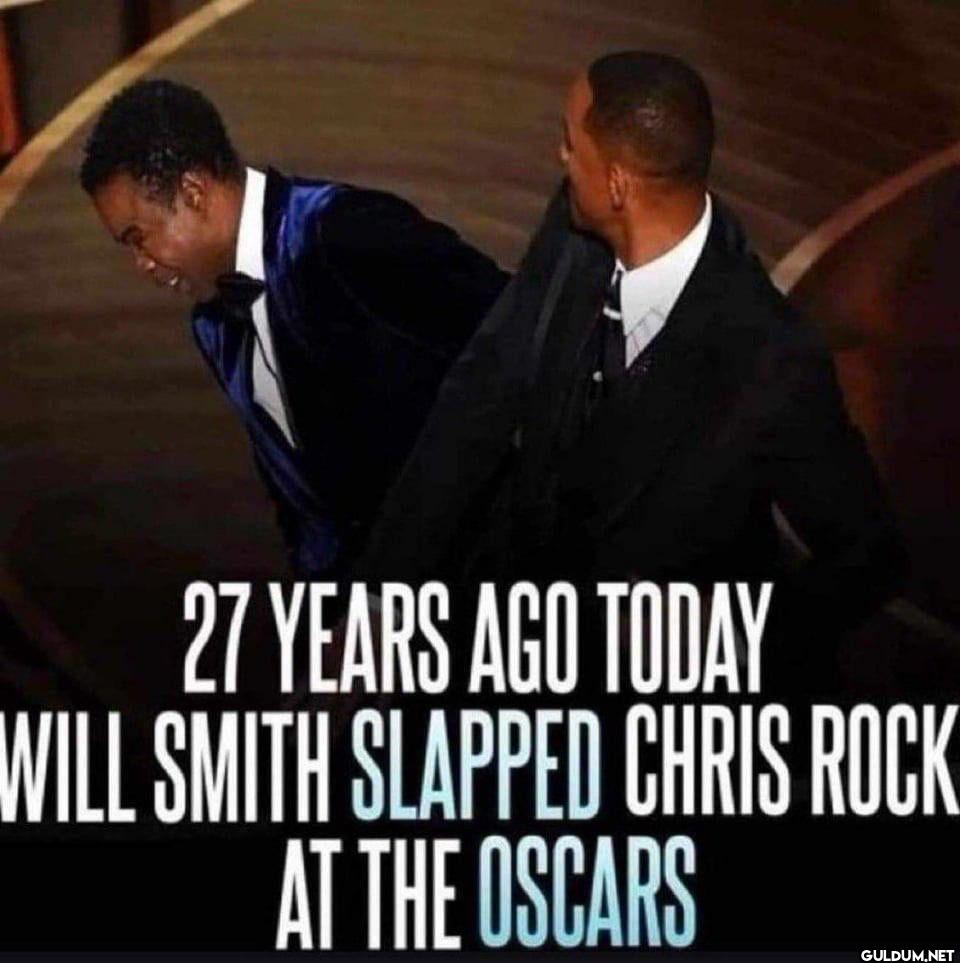 27 YEARS AGO TODAY WILL...