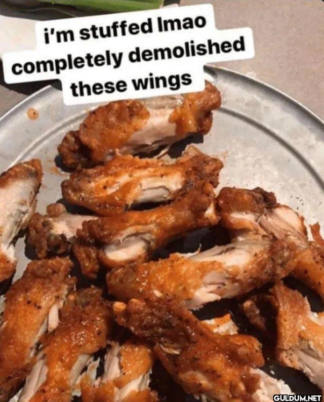 i'm stuffed lmao...