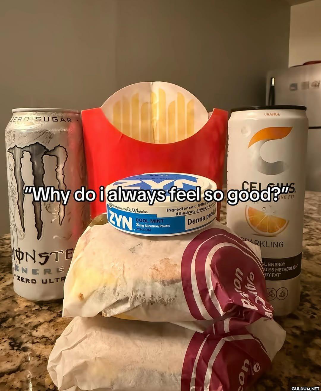 ZERO SUGAR ORANGE "Why do...