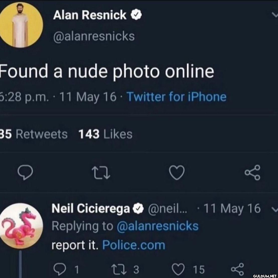 Found a nude photo online...