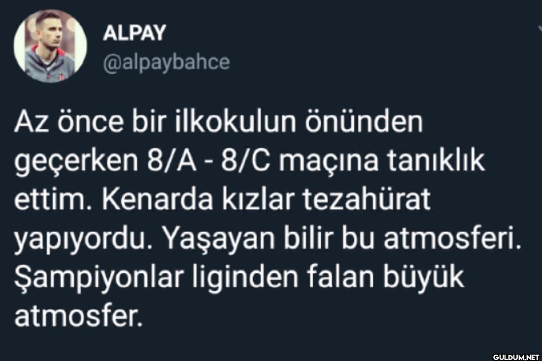 Az önce bir ilkokulun...