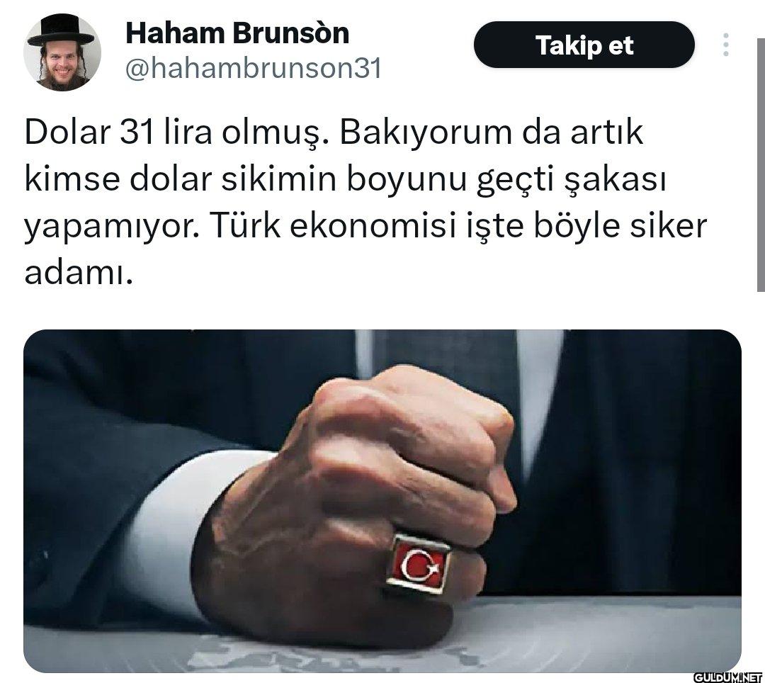 Takip et Dolar 31 lira...