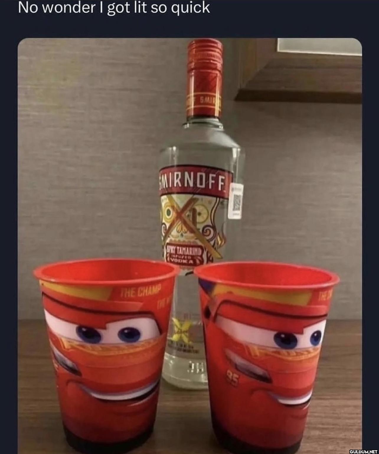No wonder I got lit so...