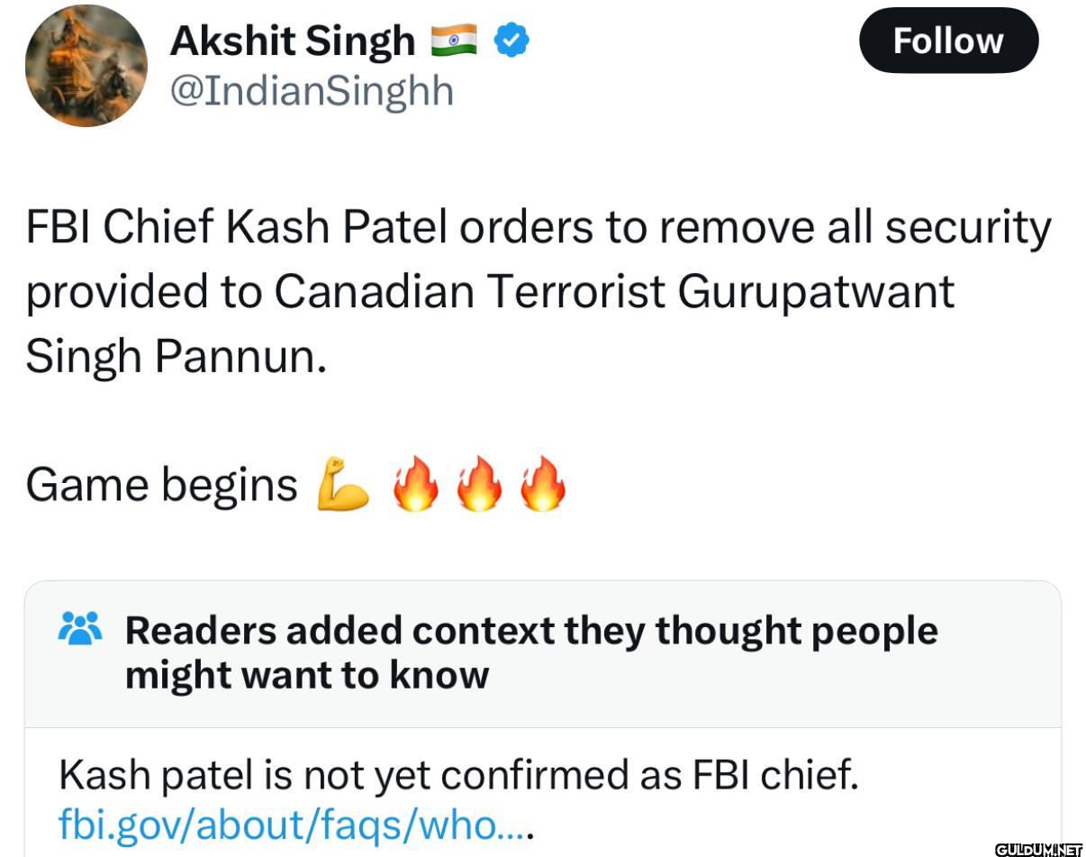 Follow FBI Chief Kash...