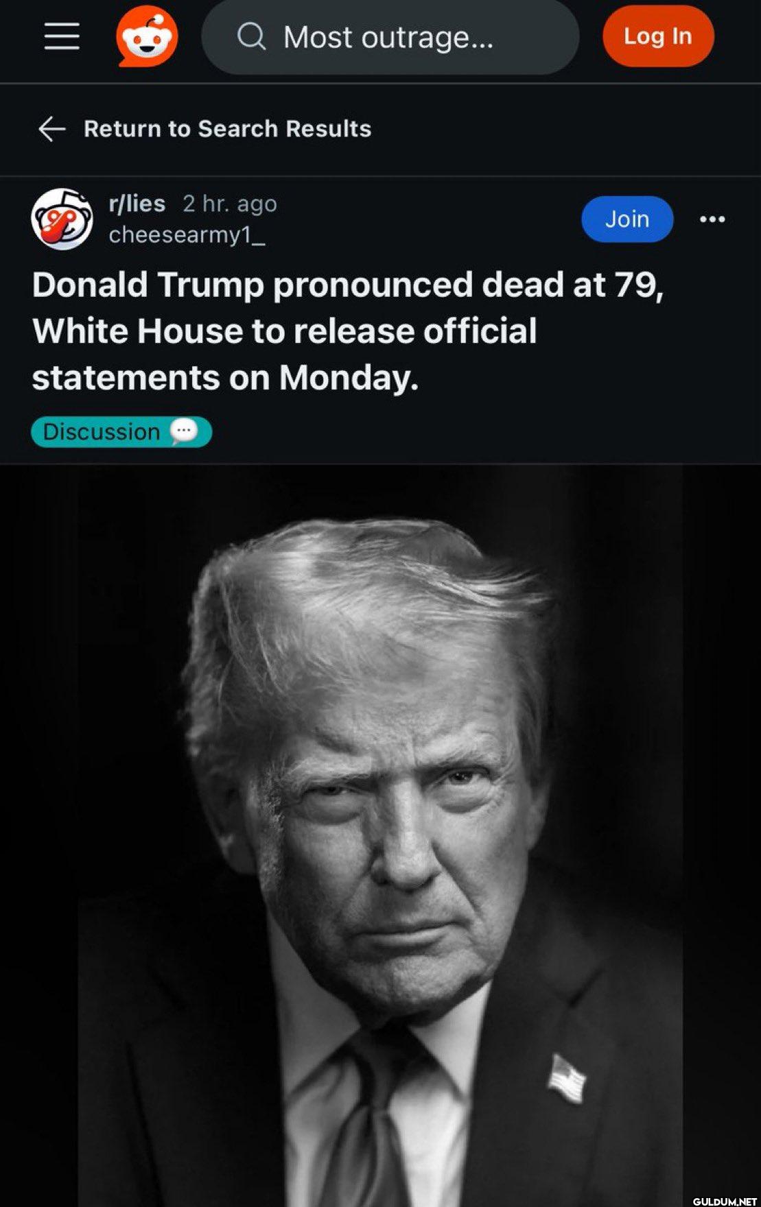 Q Most outrage... Log In...