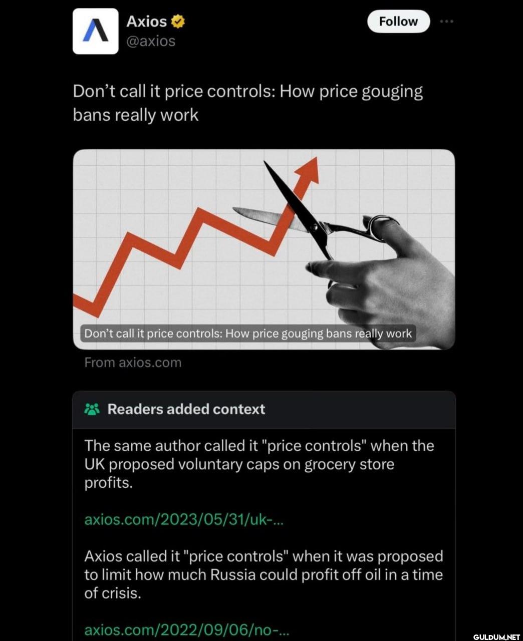 Follow Don't call it price...