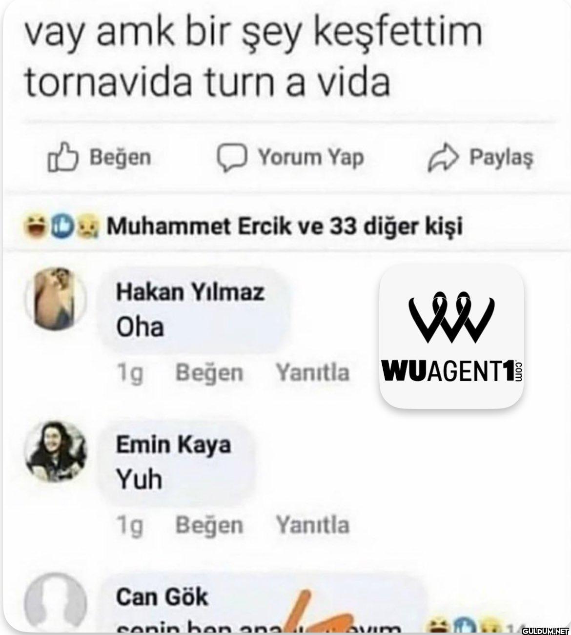 vay amk bir şey keşfettim...