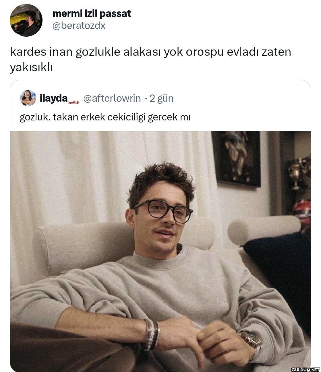 kardes inan gozlukle...