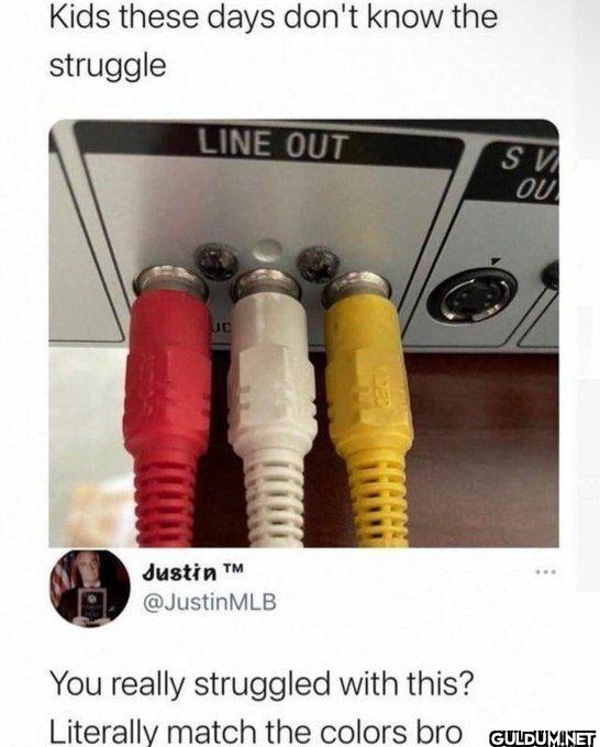 Kids these days don't know...