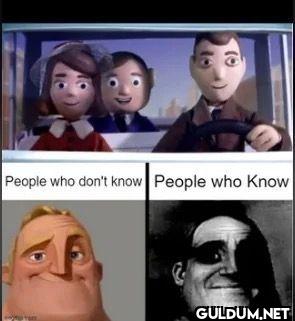 People who don't know...