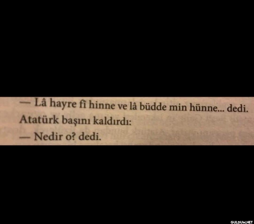 - Lâ hayre fi hinne ve lå...