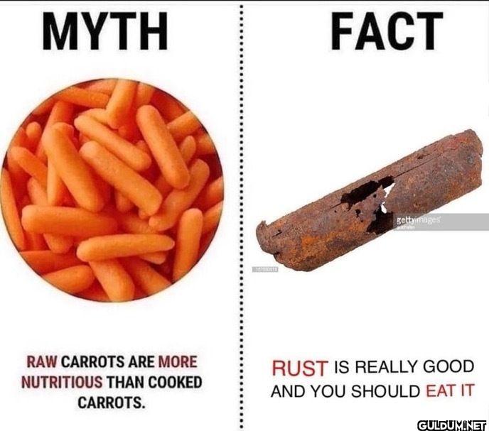 MYTH FACT RAW CARROTS ARE...