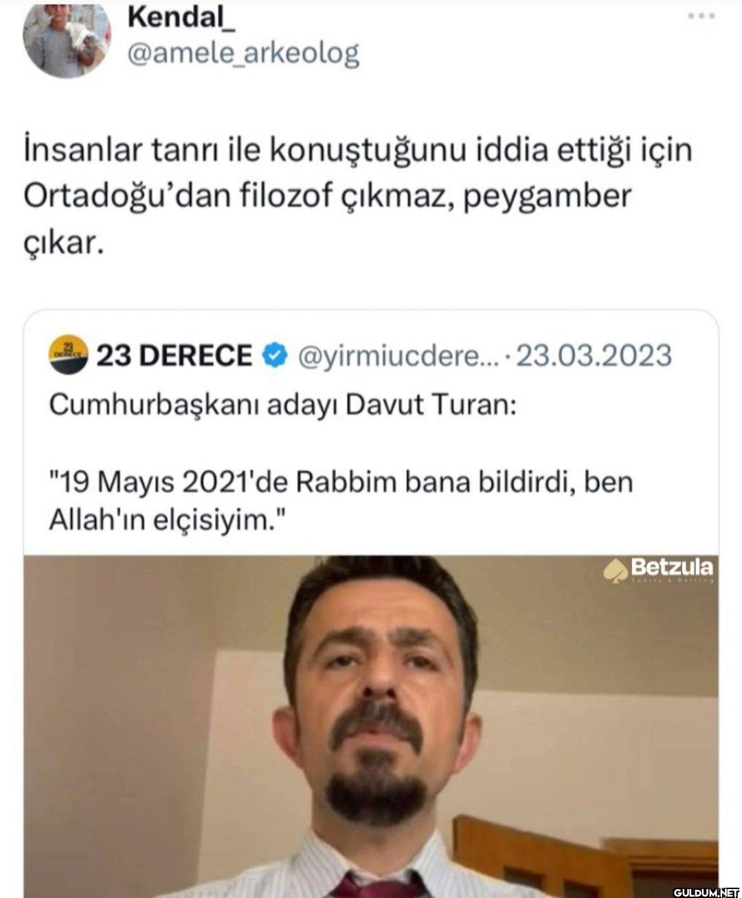 İnsanlar tanrı ile...