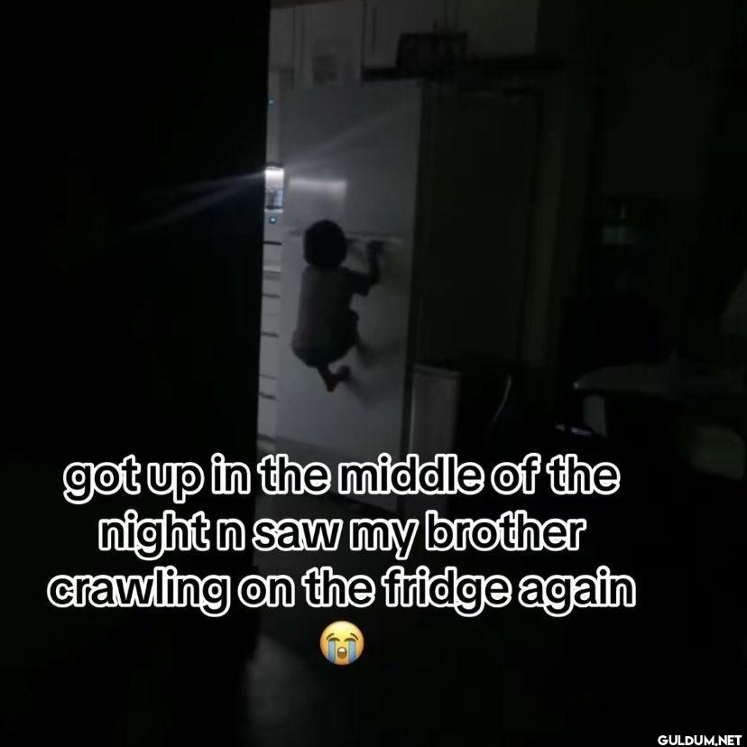 got up in the middle of...