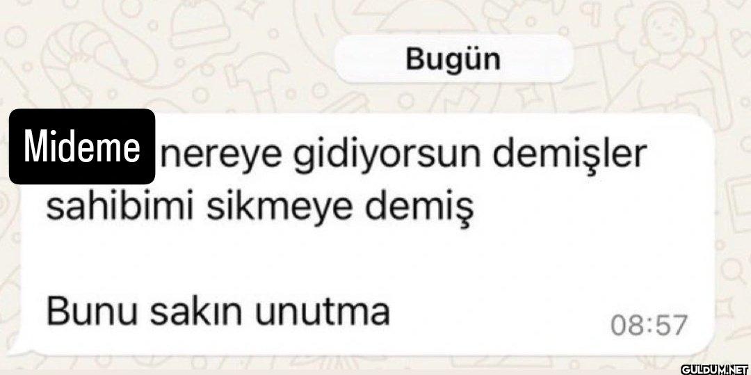 Bugün Mideme nereye...