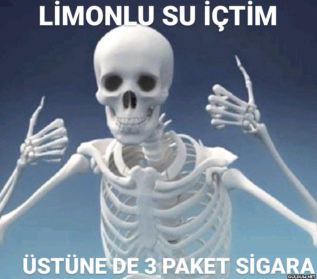 LİMONLU SU İÇTİM ÜSTÜNE DE...