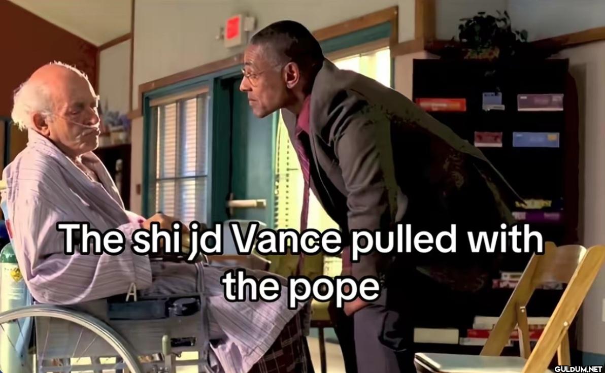 The shi jd Vance pulled...