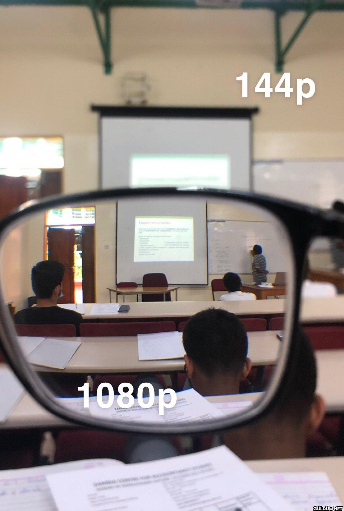People with glasses know  ...