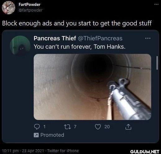 Block enough ads and you...