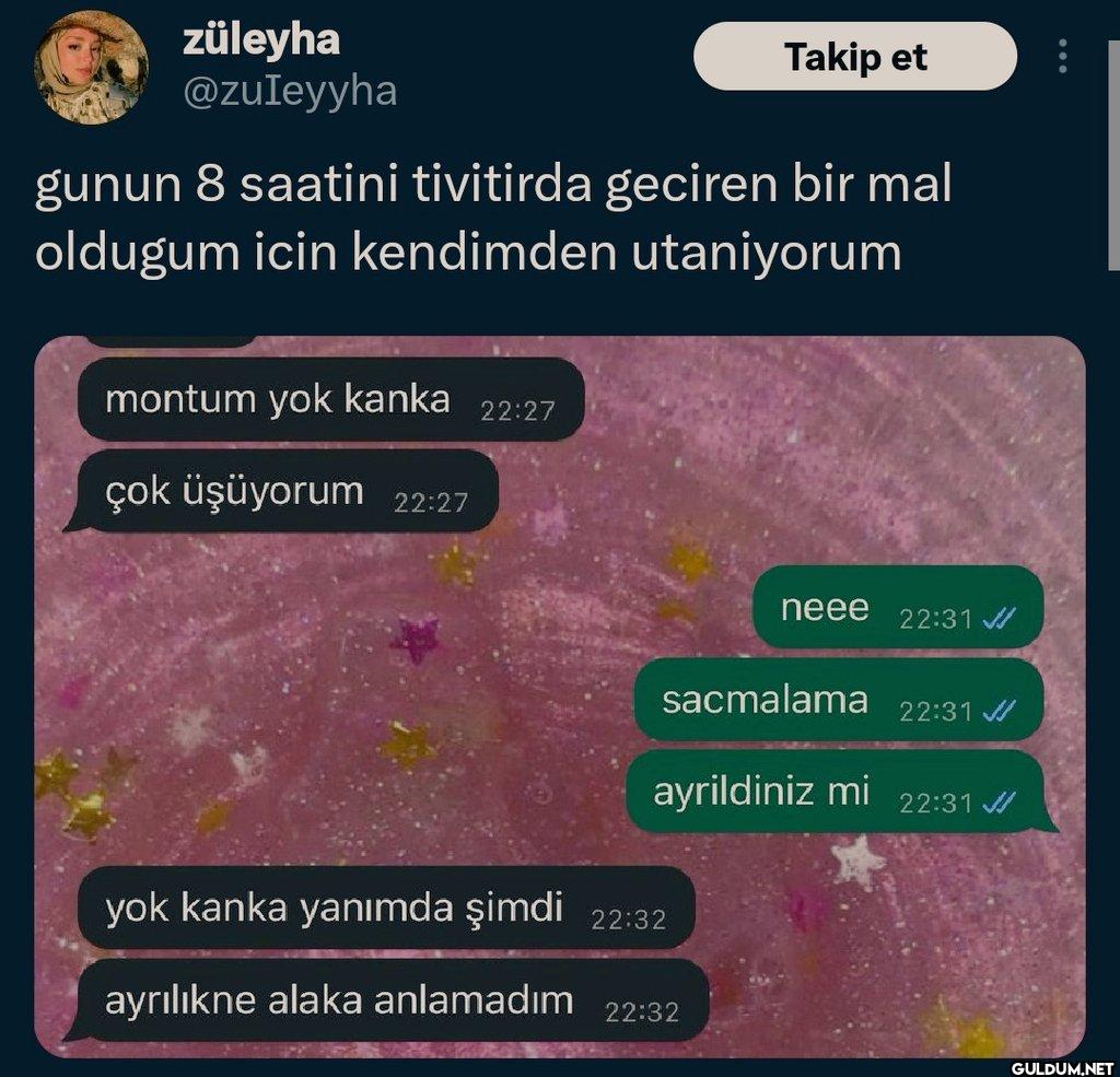 Takip et gunun 8 saatini...