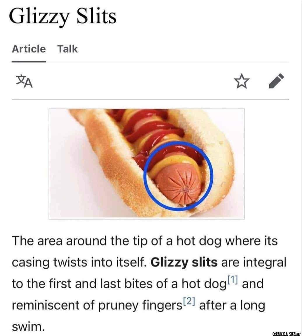 Glizzy Slits Article Talk...