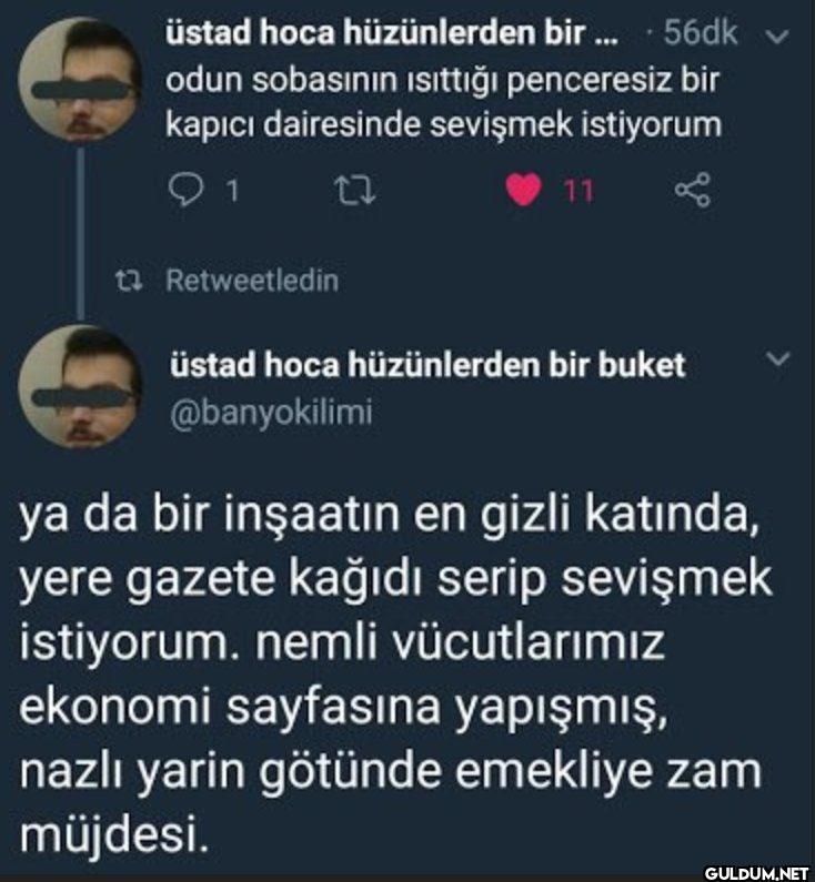 üstad hoca hüzünlerden...