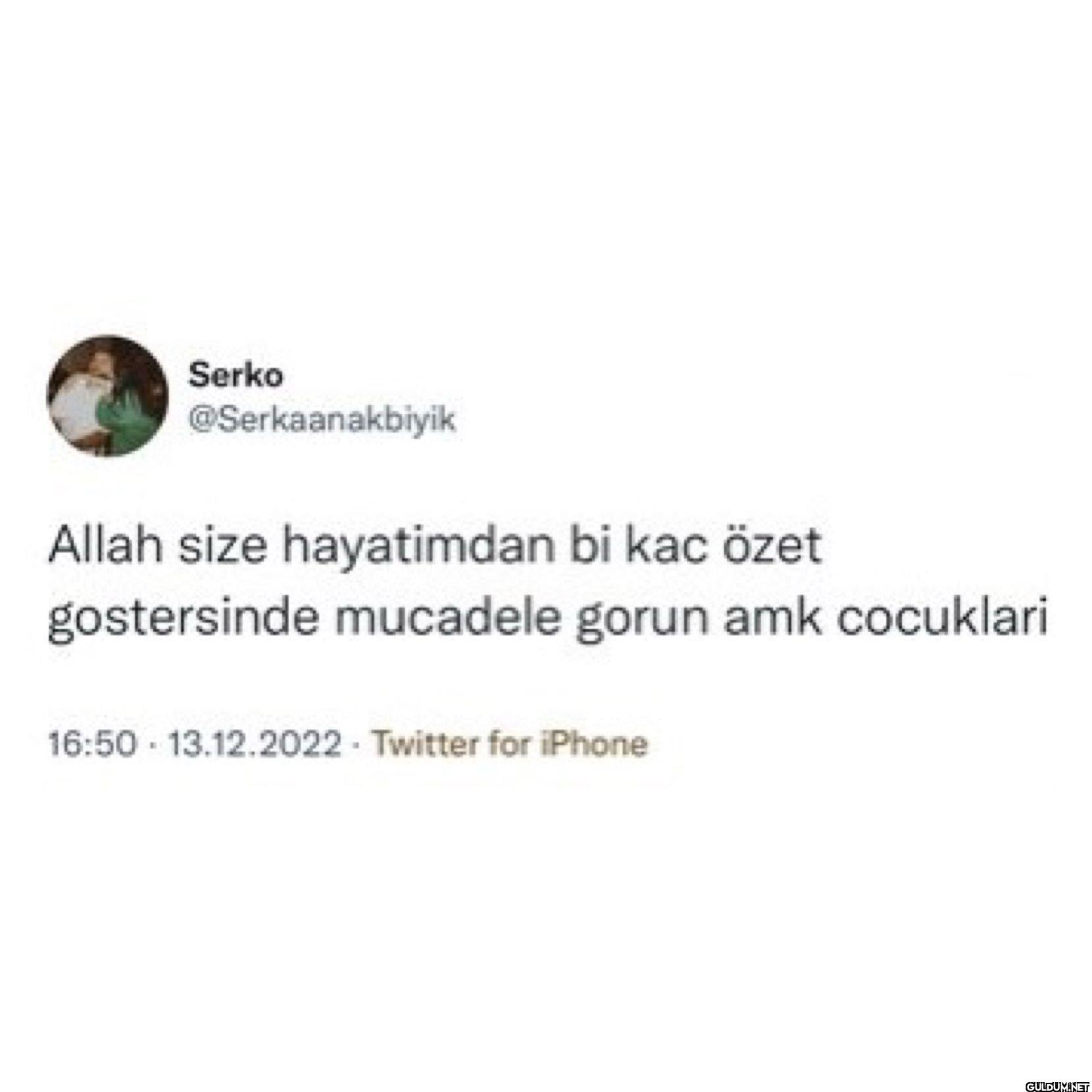 Allah size hayatimdan bi...