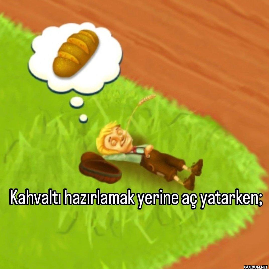 Kahvaltı hazırlamak yerine...