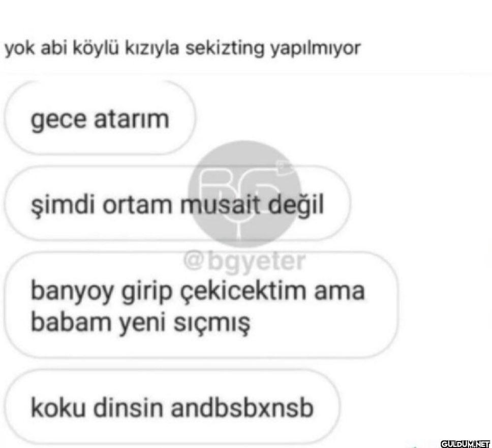 yok abi köylü kızıyla...