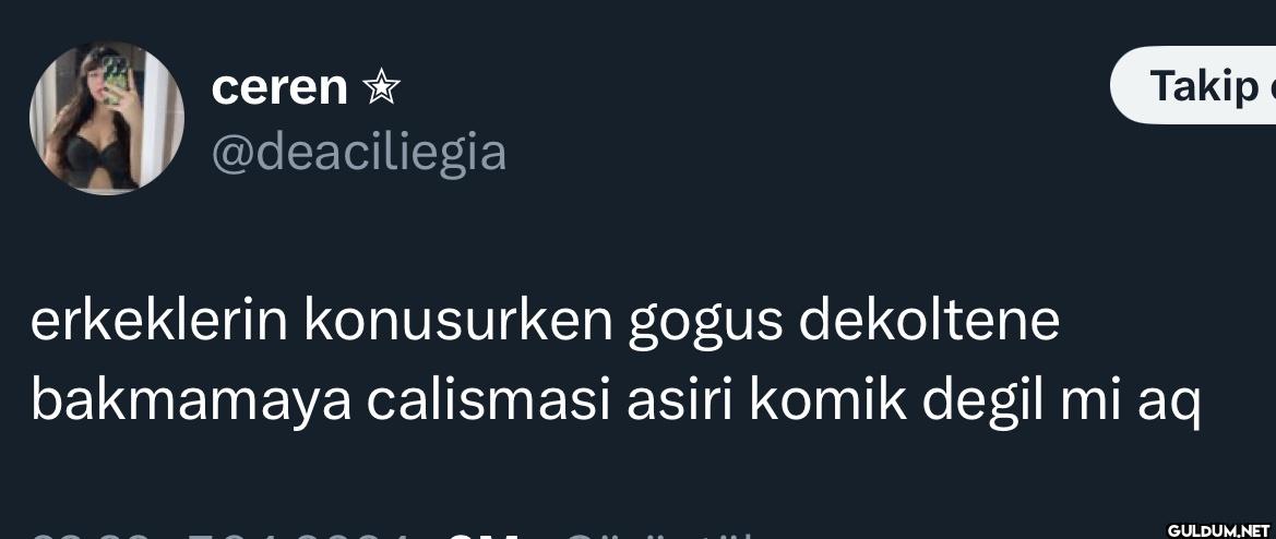 Takip erkeklerin...