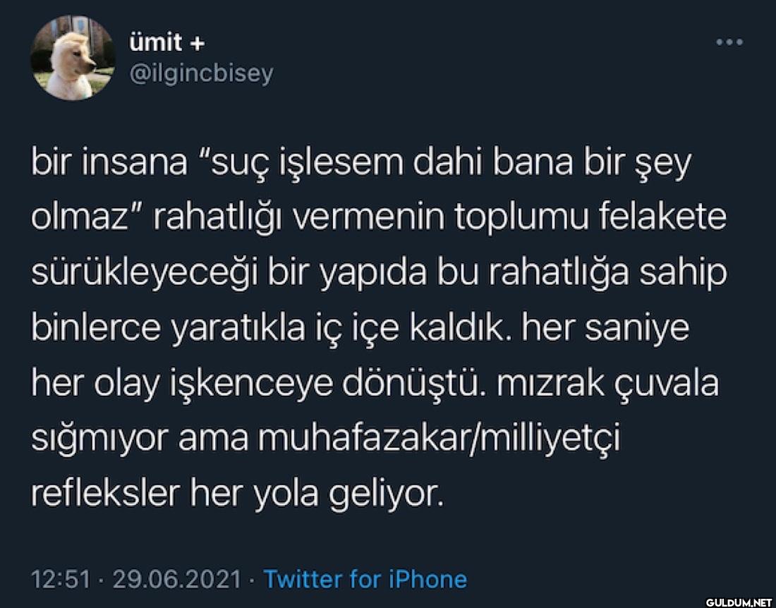 bir insana "suç işlesem...