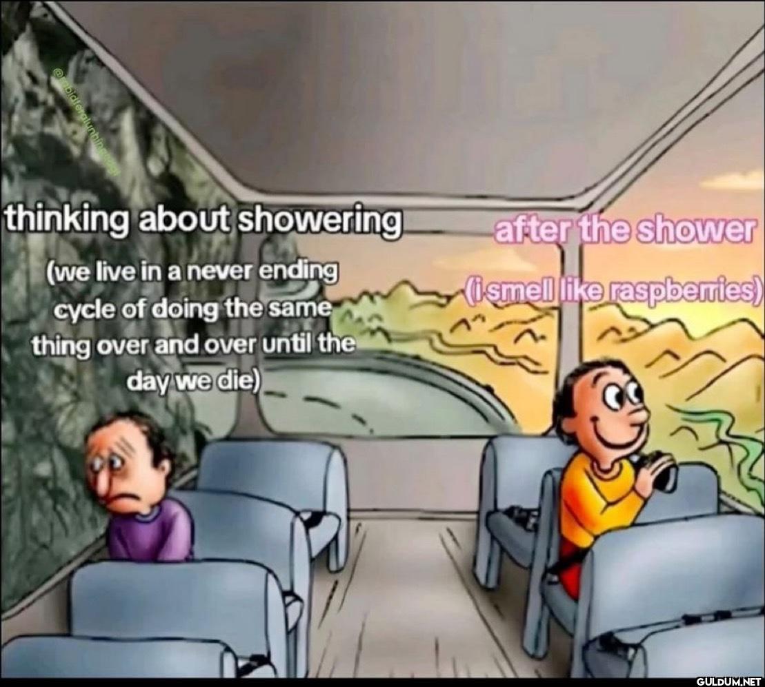 thinking about showering...