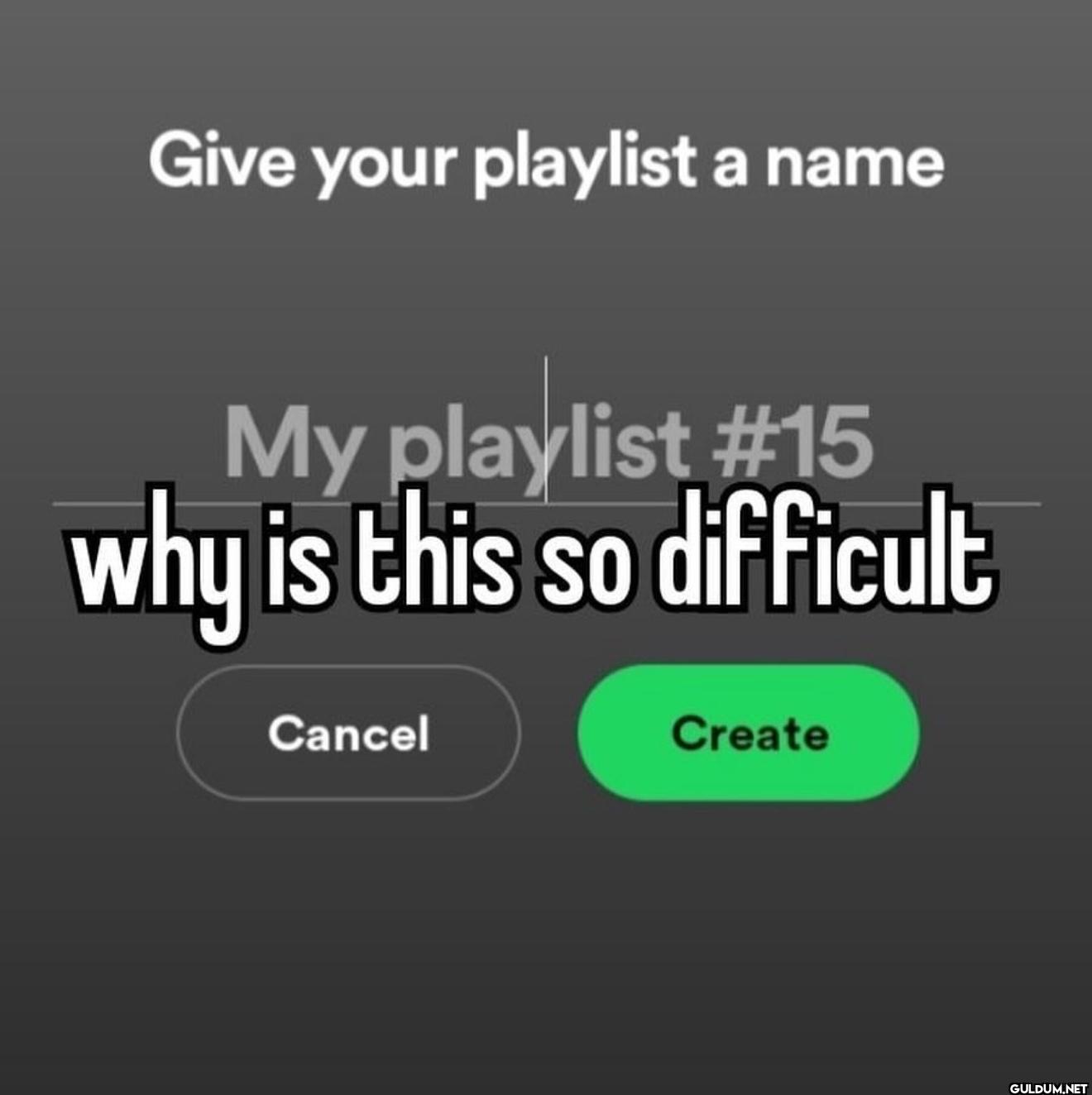 Give your playlist a name...