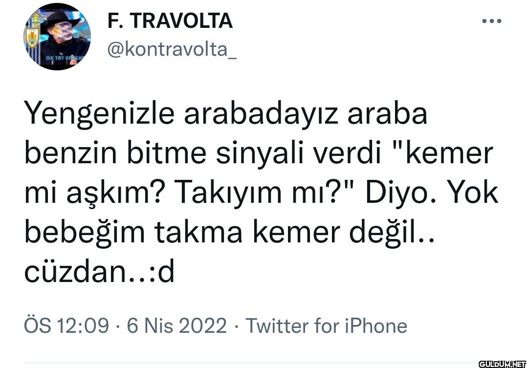 ... Yengenizle arabadayız...