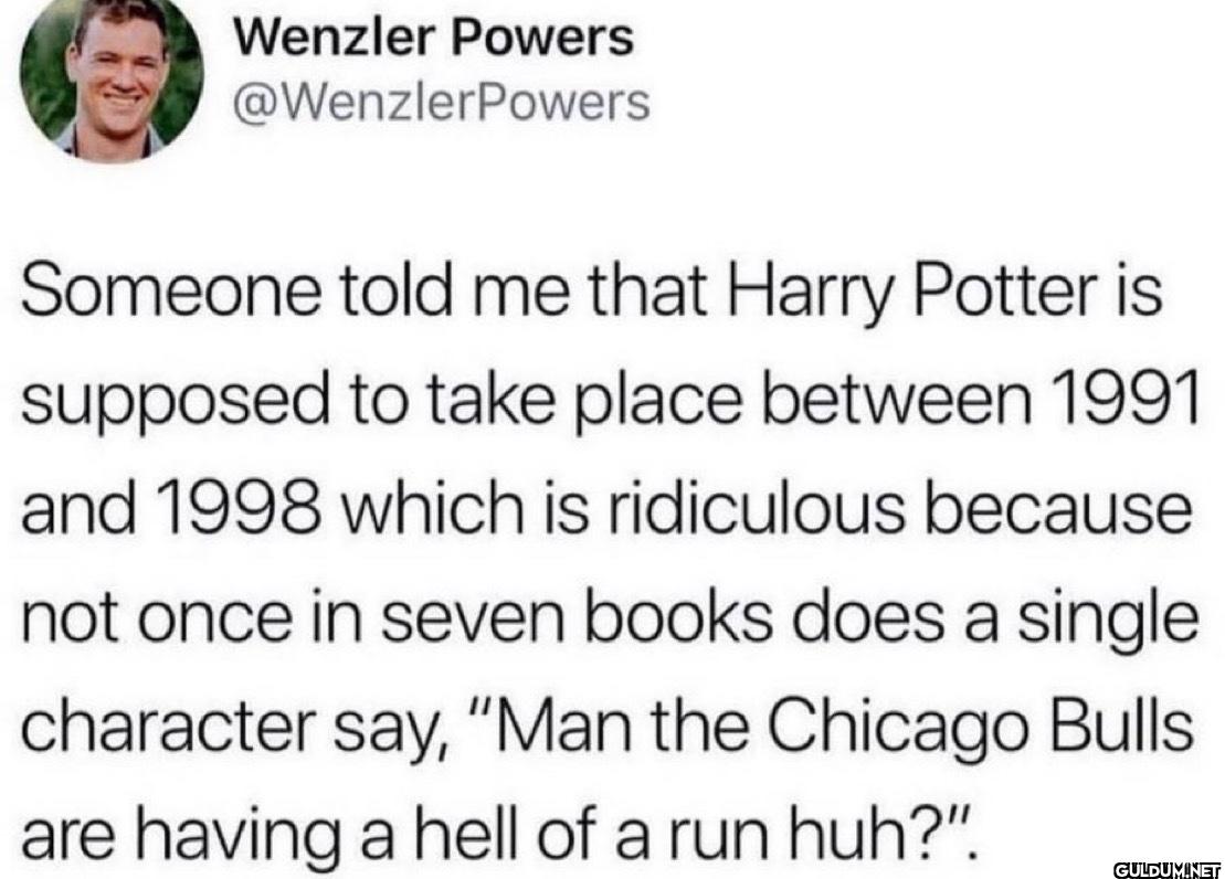 Someone told me that Harry...