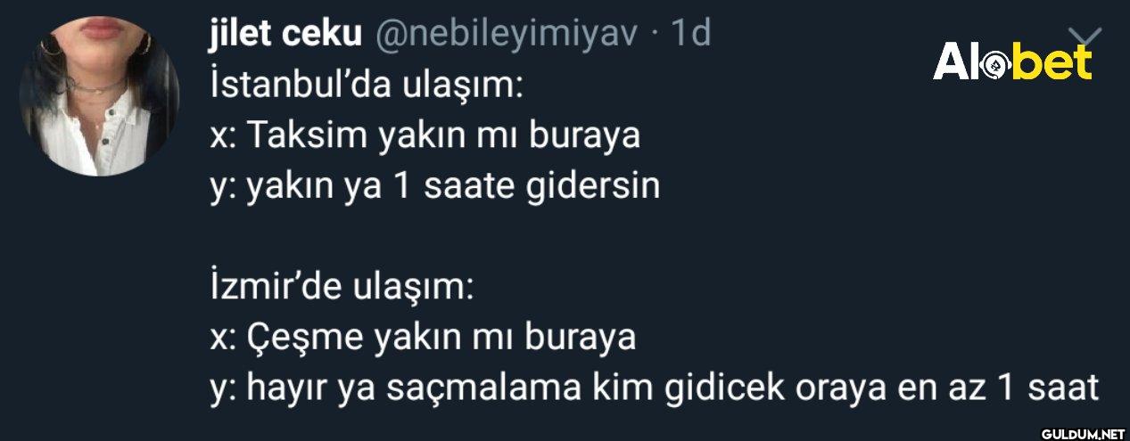 1d İstanbul'da ulaşım: x:...