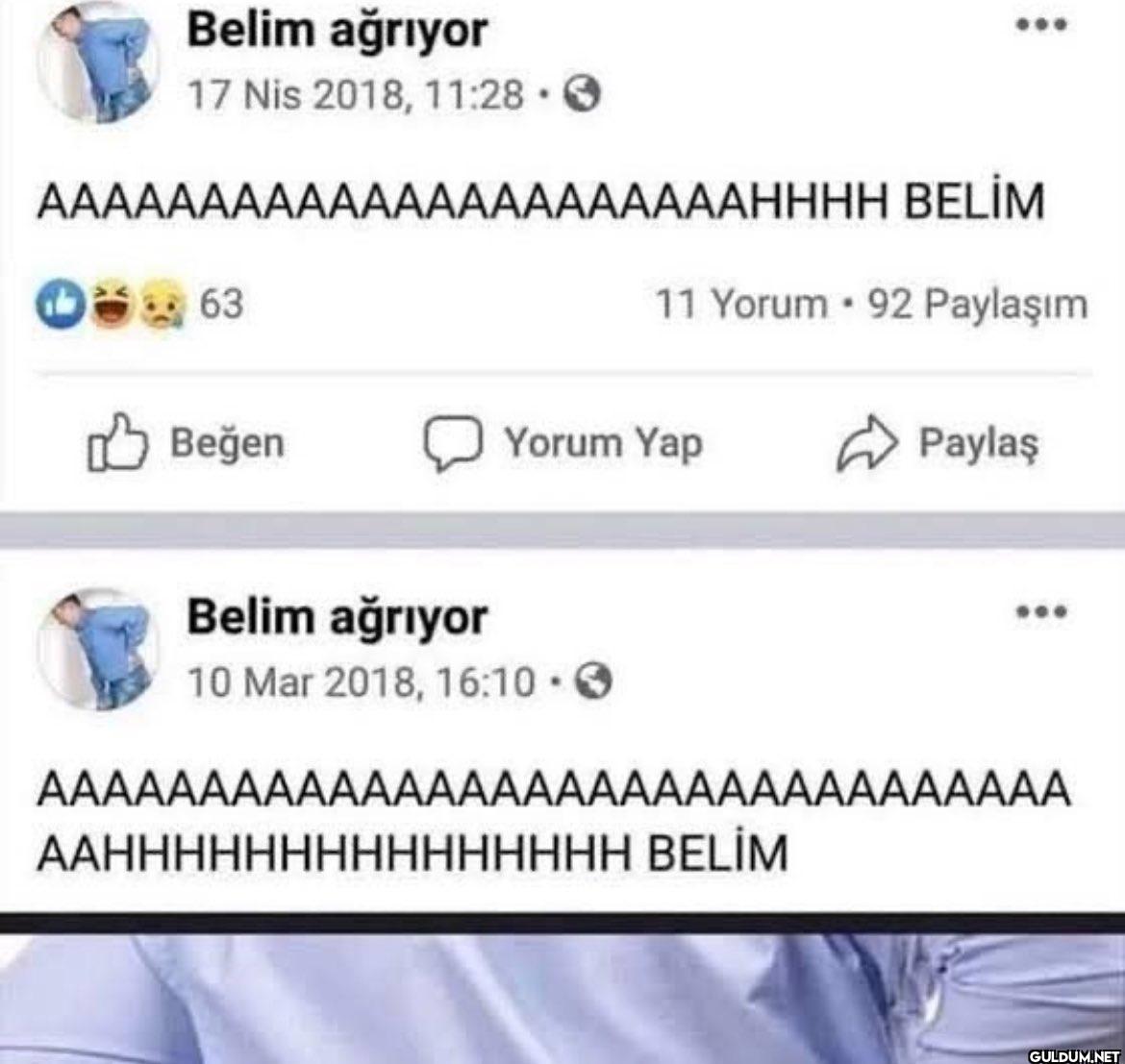 Belim ağrıyor 17 Nis 2018,...