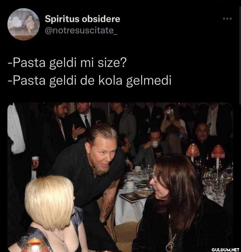 -Pasta geldi mi size?...